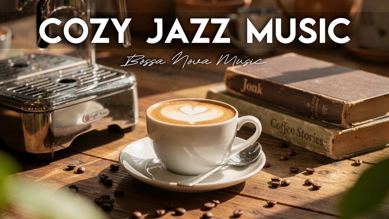 Cozy Jazz Music☕Bossa Nova Coffee Ambiance Instrumental and Relaxing Jazz Cafe Music for Studying