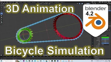 Blender Bicycle Chain & Gear Simulation Workflow #blender #bicycle #chain #simulation #gear