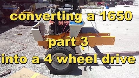 Building a 1650 Cub Cadet 4 wheel drive part 3