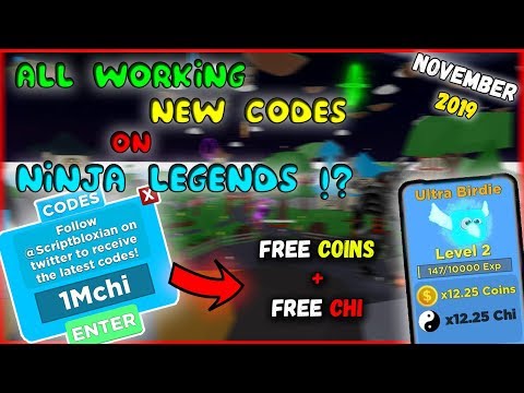 All New Codes On Ninja Legends November 2019 Roblox Youtube - roblox ninja legends codes 2019 october