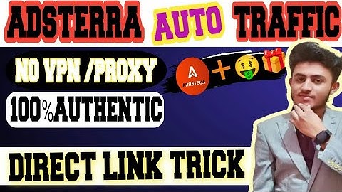 Adsterra Direct Link Earning Trick | Automatic Traffic For Direct Link | SECRET METHOD |  ALI SUBHAN