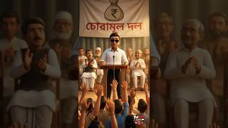 😄 “চোরামূল দলের মহা ভাষণ 🤣” । politoon satire। #politicalsatire #funnyshorts