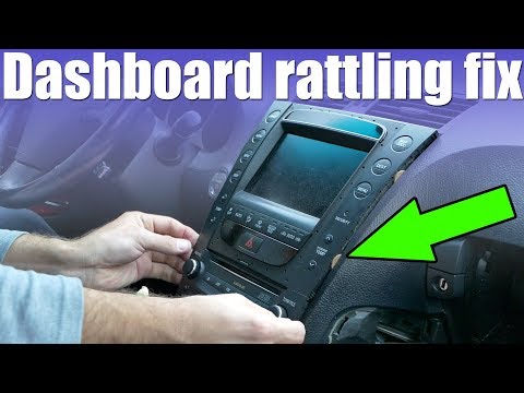 How to fix Lexus GS dashboard rattling noise (simple tricks)