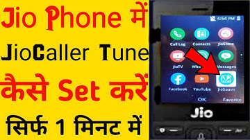 How to set Jio Tune in JioPhone for free using JioSaavn. How to set caller Jio Tune in JioPhone
