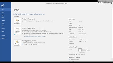 Print and Save Documents  Inspect a document for compatibility issues