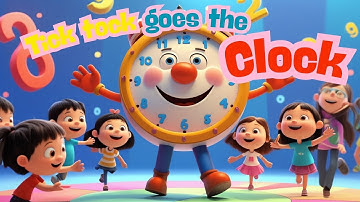 Tick Tock Goes the Clock | Fun Daily Routine Song for Kids | Nursery Rhyme