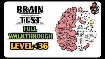Brain Test - Level 36 - Where is the cat above this text? | Full Walkthrough