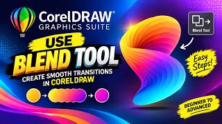 Learn how to use the Blend Tool in CorelDRAW to create smooth transitions, effects #coreldraw