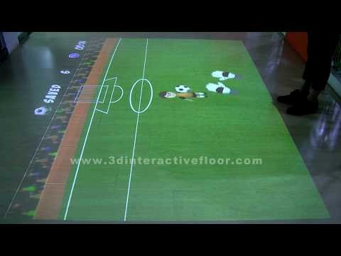 3D Interactive Floor Game    Penalty kick