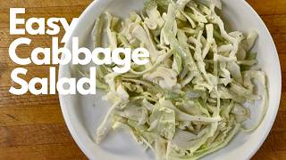 The BEST Raw Cabbage Salad Recipe! (Creamy, Tangy, Sesame)