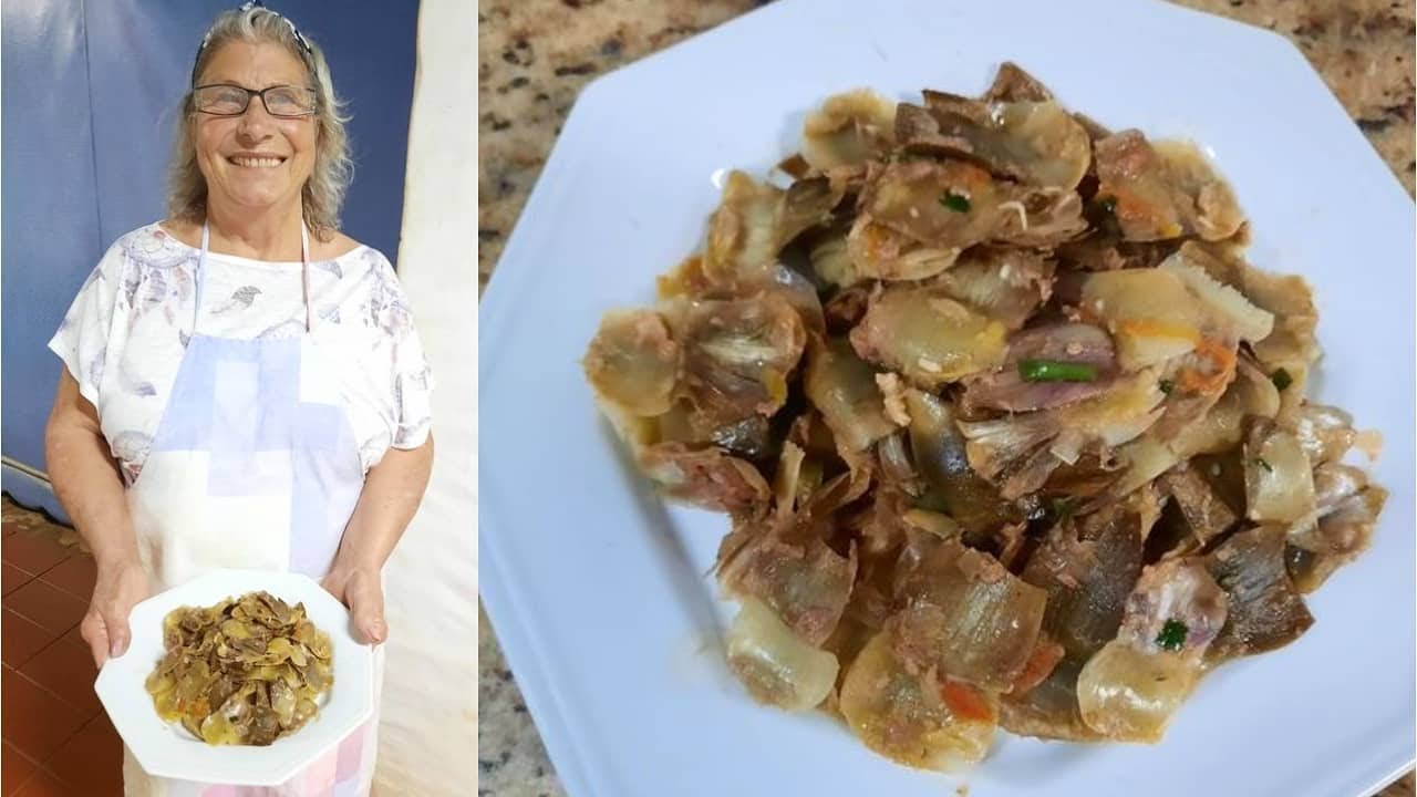 Deliciosa receita popular de alcachofras à moda italiana! Prato econômico e muito fácil de fazer!