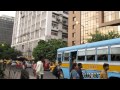 Catching a bus in kolkata calcutta india