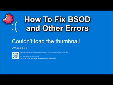 How To Fix BSOD and the WHEA_UNCORRECTABLE_ERROR