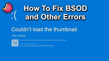 How To Fix BSOD and the WHEA_UNCORRECTABLE_ERROR