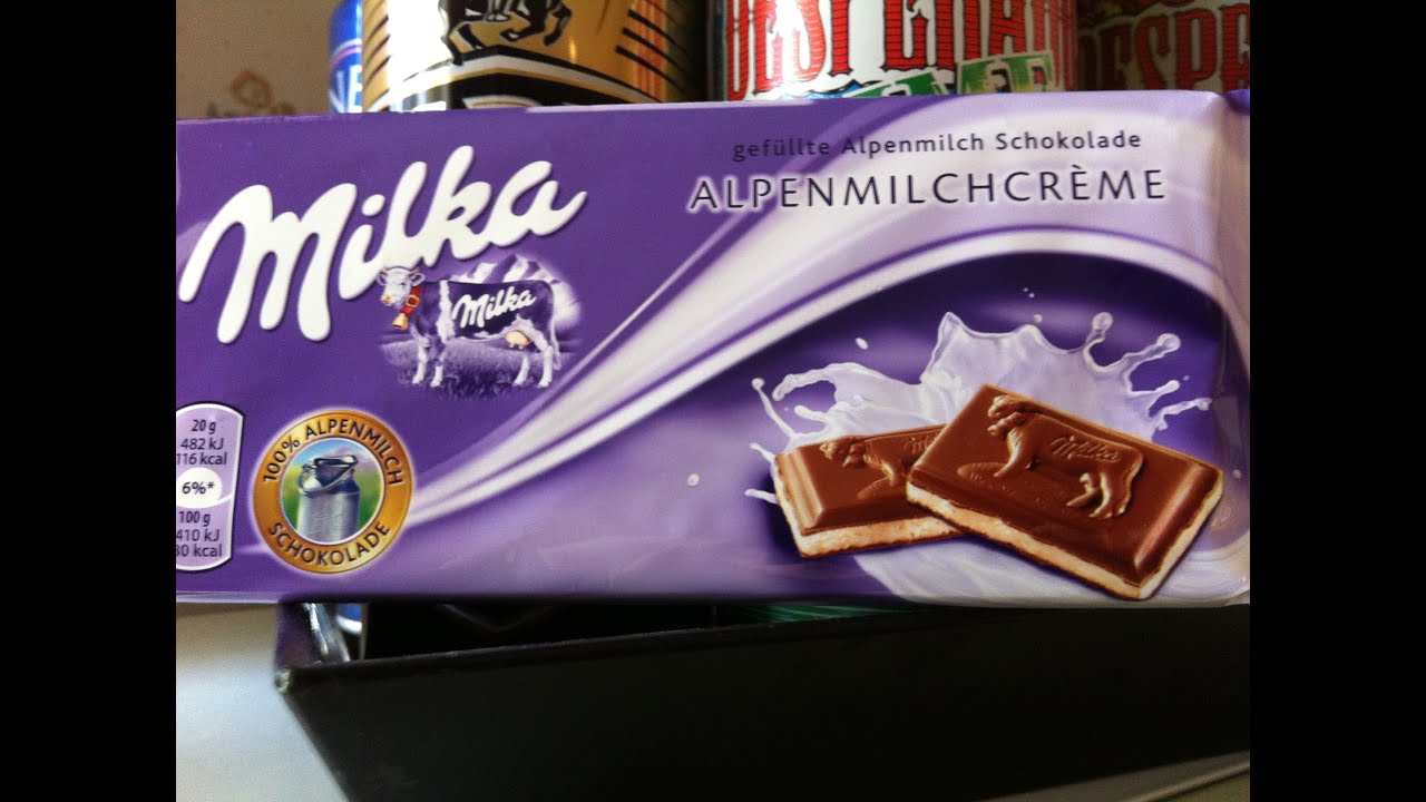 Milka Alpen milch Creme - Produit Allemand. - YouTube