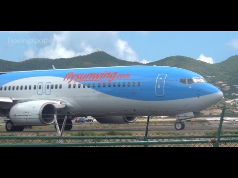 Sunwing Airlines Boeing 737 800 Takeoff From Sxm By Canadian