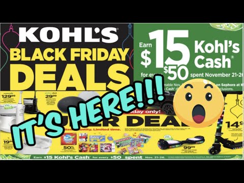 KOHL&rsquo;S BLACK FRIDAY AD 2021 | Super-Deals on clothing, kitchen, electronics & more!