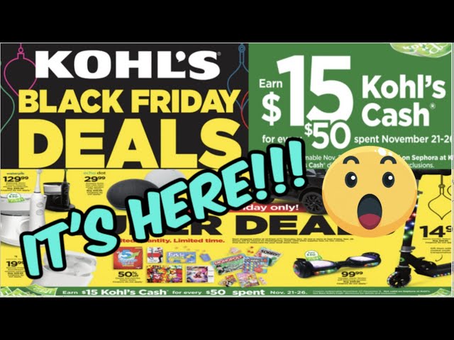 Kohl's Black Friday Ads: Amazing Deals Await!