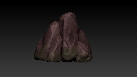 rock texturing | timelapse zbrush hindi| rock sculpting zbrush hindi| hand painted texture zbrush