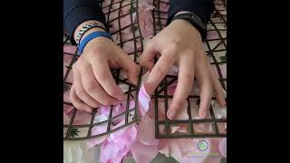 How to join artificial flower wall panels together