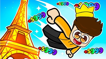 Making QUADRILLIONS in Roblox in Climb and Jump Tower!