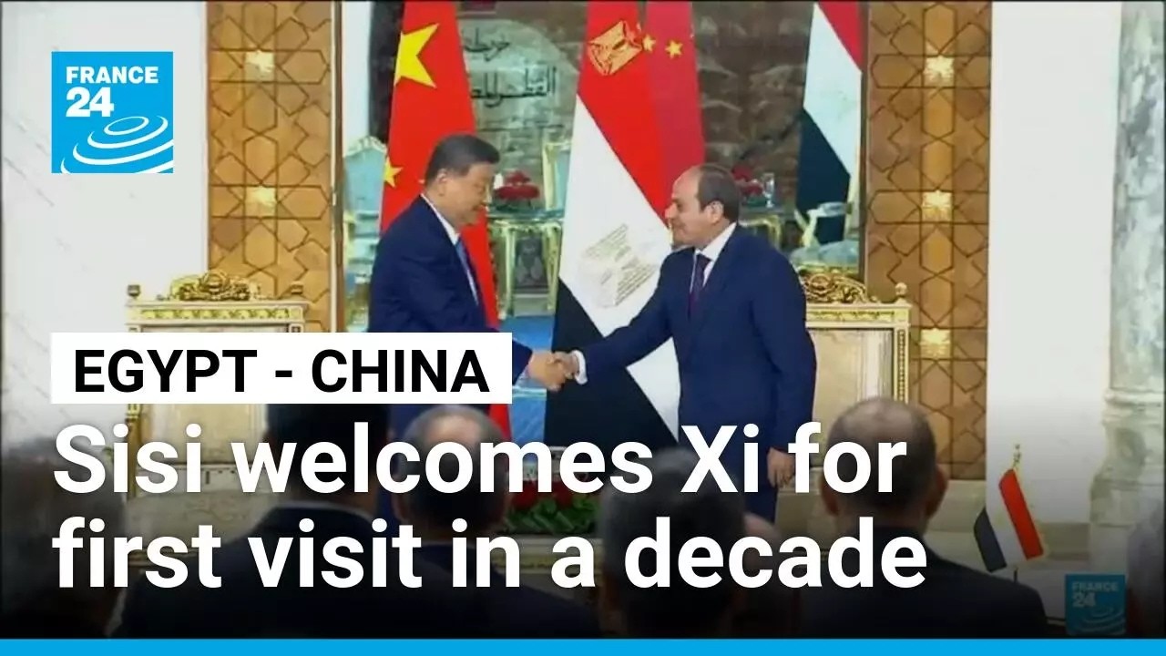 Egypt welcomes Xi as Beijing expands influence in region • FRANCE 24 English