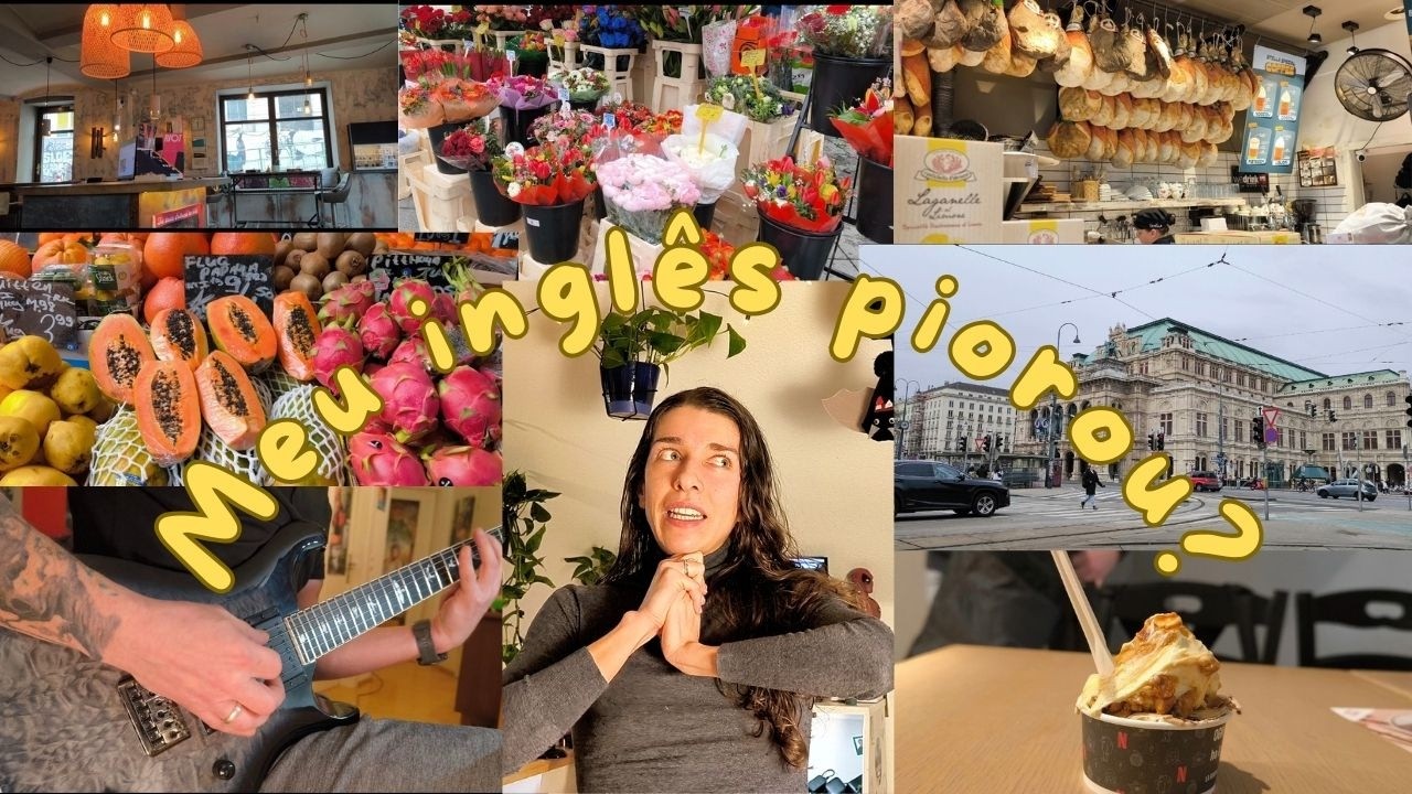 Como eu ARRUINEI o meu inglês aprendendo alemão - vlog em Viena e em inglês (com legenda)