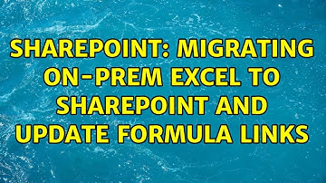 Sharepoint: Migrating on-prem Excel to Sharepoint and update Formula links