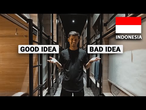 $3 Capsule Hotel in Surabaya Indonesia