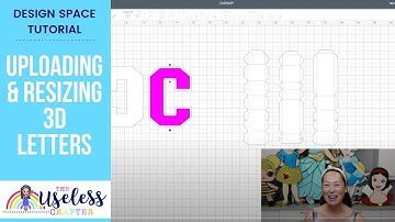 DIY 3D Letters in Cardstock - How to upload and resize using the Cricut:  Design Space Tutorial
