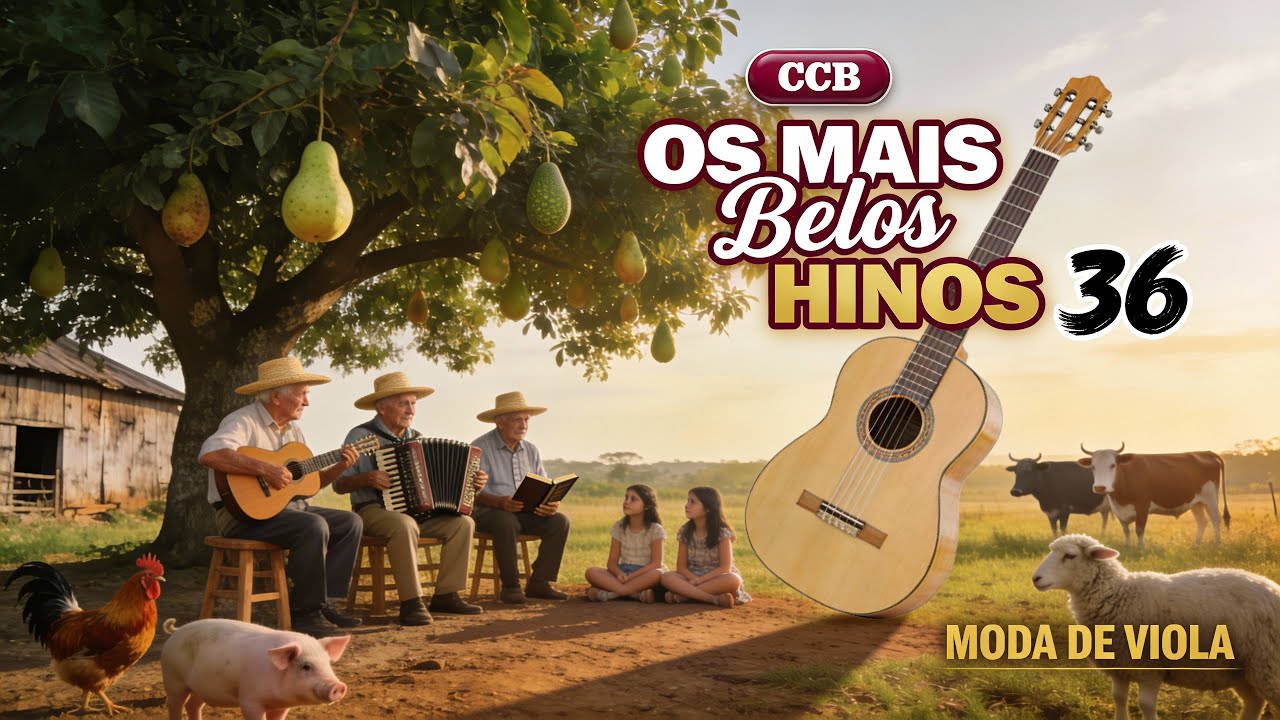 Os Mais Belos Hinos CCB | Moda de Viola | Alivio para a Alma