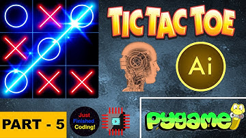 Tic Tac Toe AI! - Part 5 | Python Pygame Tutorial | Just Finished Coding!