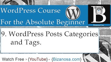 9. Working with WordPress posts categories and tags - Bizanosa WP Tuts