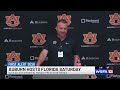 Alex Golesh speaks at Auburn football press conference