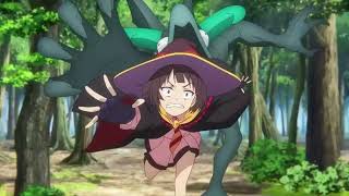 Gargoyle attack Megumin and friends - KonoSuba: An Explosion on This Wonderful World!