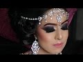 Real walima reception bride  heavy smokey eyes contemporary asian bridal makeup