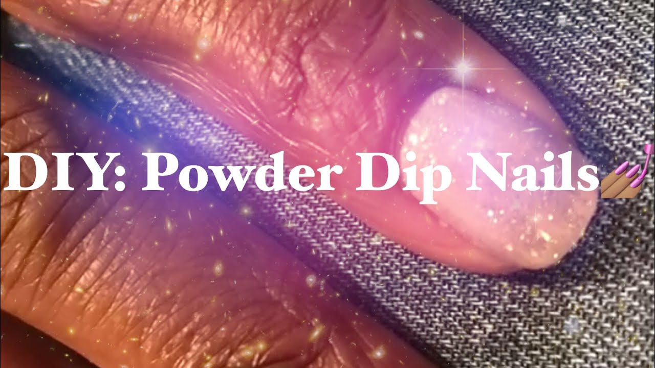 HOW TO DO POWDER DIP NAILS FOR BEGINNERS 💅🏽 DIY nails aspquickdip
