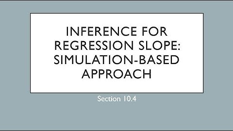 Inference for Slope of Linear Regression: Theory