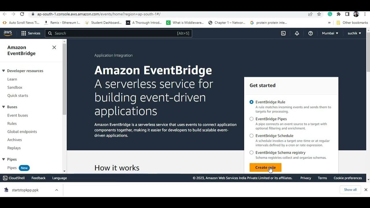 Start stop ec2 instances using aws lambda and cloudwatch events