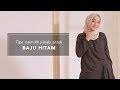 Gamis Hitam Jilbab Gold