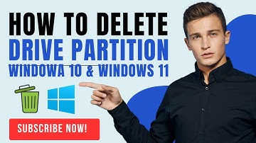 How to delete a drive partition in Windowa 10 & Windows 11