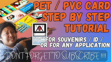 PET - PVC CARD PRINTING STEP BY STEP TUTORIAL | FOR SOUVENIRS OR ANY APPLICATION | USING PIGMENT INK