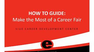 Making the Most of a Career Fair