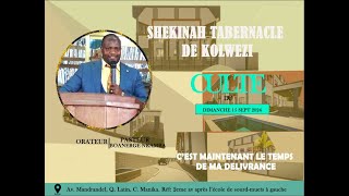PASTEUR BOANERGE NKAMBA / C’EST MAINTENANT LE TEMPS DE MA DELIVRANCE / DIMANCHE 15 SEPT 2024