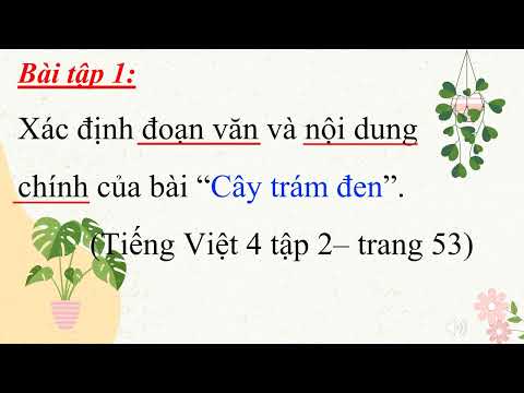 Tuần 23- TLV4- ĐOẠN VĂN TRONG BÀI VĂN MIÊU TẢ CÂY CỐI