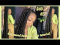 DETAILED EXTENDED 45” DISTRESSED  LOCS TUTORIAL $40 *ON SHORT HAIR* (Beginner Friendly!) | asha jai.