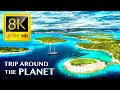 Trip around the planet 8k ultra  travel around the world with relaxing music