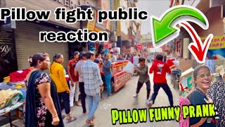 PILLOW PRANK IN PUBLIC 🤣 | Fight Public Reaction 😡
