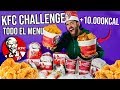 ME COMO TODO EL MENU DE KFC +4KG DE POLLO FRITO (+10.000 KCAL)