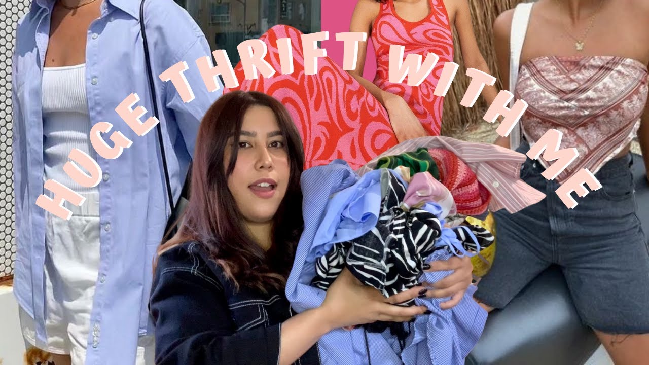Thrift with me for Summer clothes + *Huge* try-on Haul